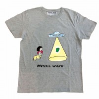 堀道広のイラストTシャツ（グレー）