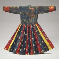 毛織衣裳　チベット　19-20世紀　縦126.0cm