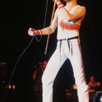 1982年、クイーンのコンサートでパフォーマンスするフレディ・マーキュリー
