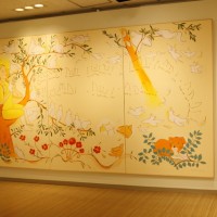 和歌山県立医科大学病院の新生児集中治療室前に描かれた作品の原画