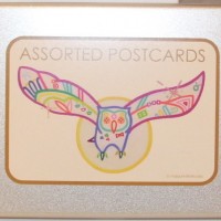 下田氏の作品のポストカードも販売
