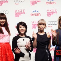 （左から）ヨンア、『VOGUE JAPAN』編集長・渡辺三津子、加藤ミリヤ、YOON
