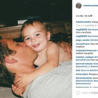 ポール・ウォーカーの娘・メドウがアップした、父との思い出の1枚（Instagramより）