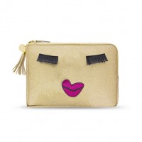 Kiss Me Gold Power Purse with Power Bank