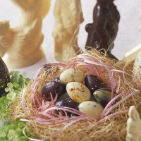 イースターエッグを運ぶとされるウサギと、卵を産むニワトリをモチーフにしたチョコレートが発売
