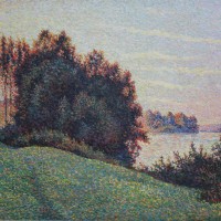 マクシミリアン・リュース《日没の風景》1888年　油彩、キャンヴァス　50×60cm　個人蔵　Collection Privee「画像写真の無断転載を禁じます」
