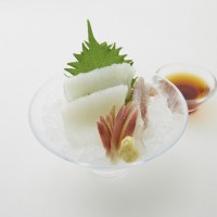 築地五寿司 ささしぐれの「白いかそうめん」（税込1,512円）