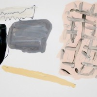 平山昌尚｜ゴミ (6042)｜2016｜アクリル絵具、ペン、ボールペン、紙｜297 x 420 mm