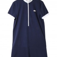 「ZIPPED POLO DRESS WITH CYCLIST COLLAR_navy&white」（1万9,000円）