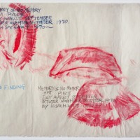Memory of No Memory, Hat Piece｜1973｜和紙にクレヨンと鉛筆｜各 65 x 98 cm｜11 枚 Memory of No Memory, Hat Piece｜1973｜Crayon and pencil on Japanese paper｜65 x 98 cm each｜11 drawings