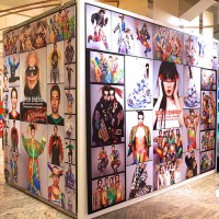 写真家レスリー・キーが撮影した「日本元気プロジェクト2015」の作品が展示されている（伊勢丹新宿店本館2階TOKYO解放区）