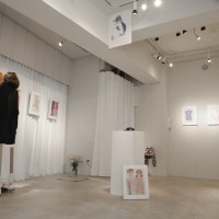 阿佐ヶ谷TAV GALLERYで開催されていた「村上千明の絵画展」の会場