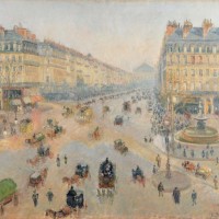 カミーユ・ピサロ《パリのオペラ座通り、テアトル・フランセ広場》1898年