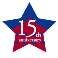 横浜赤レンガ倉庫リニューアル 15 周年ロゴ「輝き」