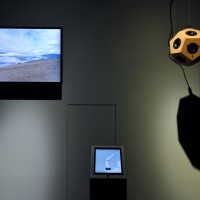 TOKYO, JAPAN - FEBRUARY 08: Imaginary Soundwalk by Qosmo is displayed at the Media Ambition Tokyo at Roppongi Hills on February 8, 2018 in Tokyo, Japan. "Imaginary Soundwalk" is a sound installation focusing on such our unconscious behavior to imagine sou