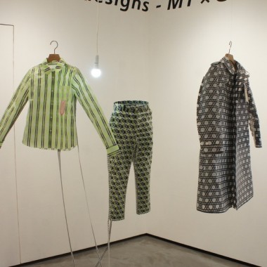 ミントデザインズの“紙ドレス”、銀座で展示。マスキングテープも