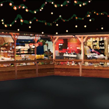 表参道ヒルズでクリスマスマーケット開催。お菓子のメリーゴーランドや8m巨大ツリーなど
