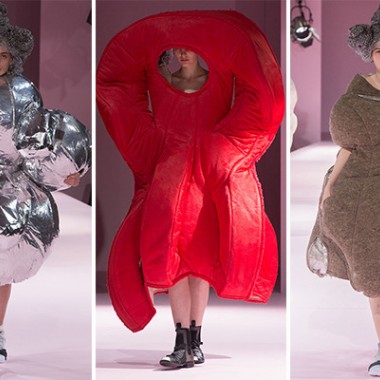 コム デ ギャルソン、膨らむシルエットで定義する未来のファッション【2017-18秋冬ウィメンズ】