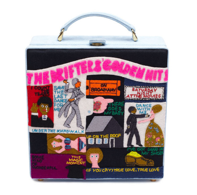 「ザ・ドリフタース」のレコードジャケットがモチーフの7インチバッグ