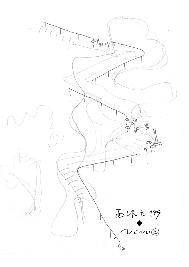 「西沢立衛 + nendo：森の屋根ときのこ」展、10月開催。展覧会のためのスケッチ：西沢立衛、佐藤オオキ（nendo）