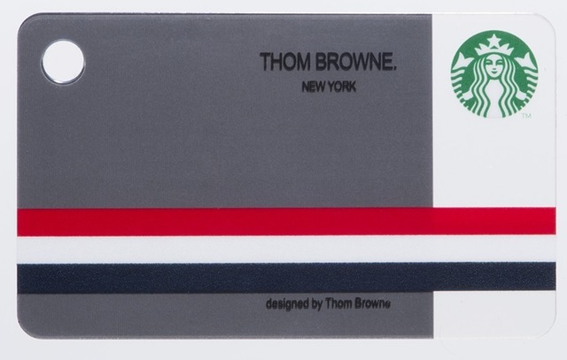 トム・ブラウンデザインのスターバックスカードが登場