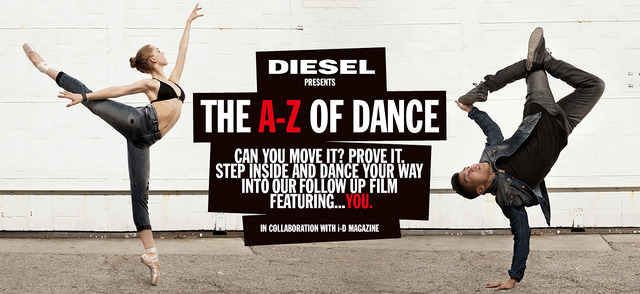 ディーゼルがAからZまでダンス！『i-D』とスペシャルビデオ製作