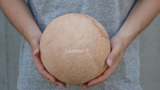 靴製作工程で生まれる、皮の粉末廃材を有効利用した新素材『Leather?』（松尾亜門）