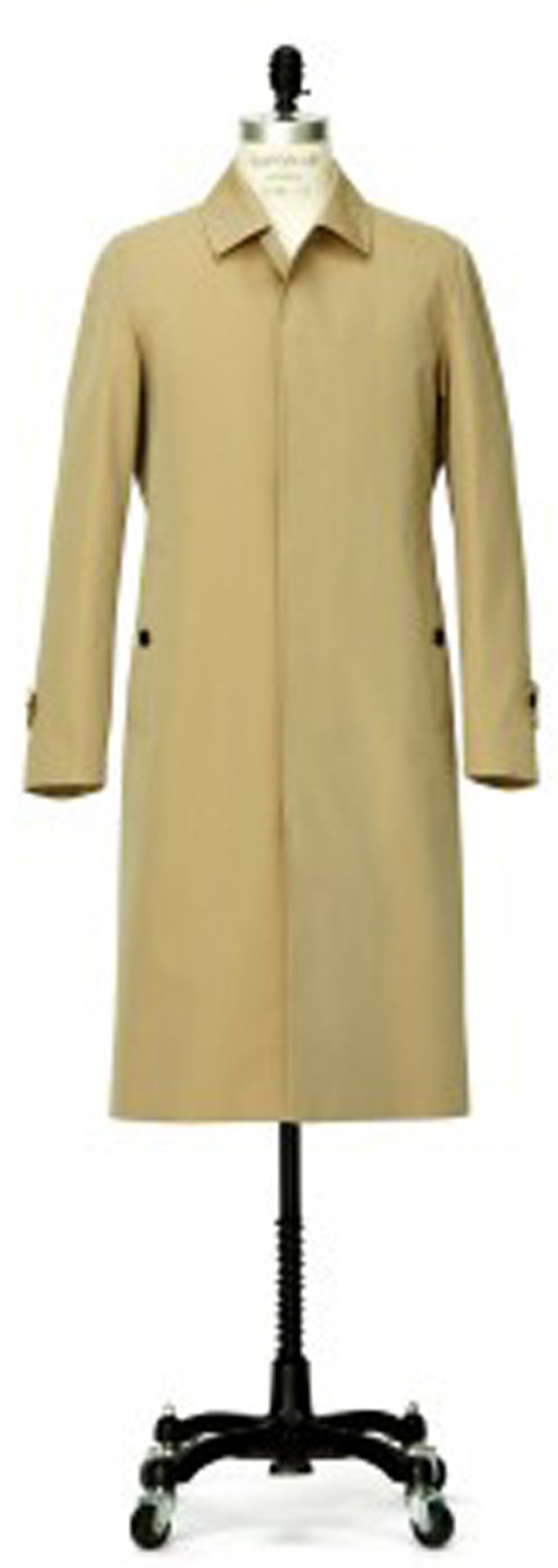 三陽商会の「100年コート」×歌舞伎の伝統衣装「翁格子」がコラボした「三陽格子」柄