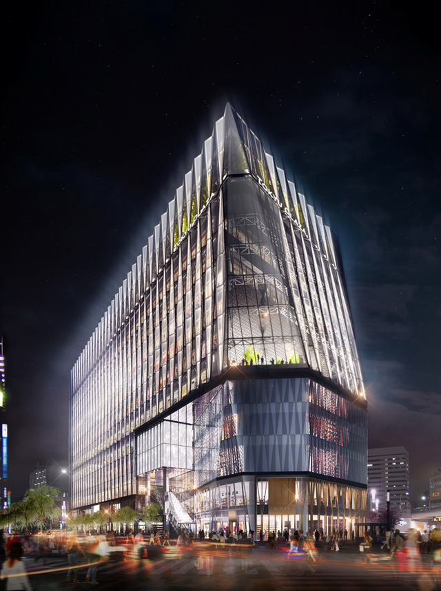 東京・銀座の数寄屋橋交差点に開業する大型商業施設、銀座5丁目プロジェクト（仮）の名称が「東急プラザ銀座」に決定
