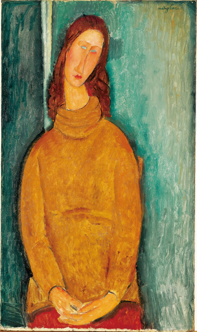 アメデオ・モディリアーニ 《ジャンヌ・エビュテルヌの肖像》1919年 / 92.3 × 54.5 cm / 油彩・カンヴァス