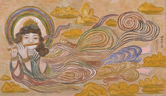 横井弘三《天女像》1951年 宗教法人曹洞宗松寿寺什物