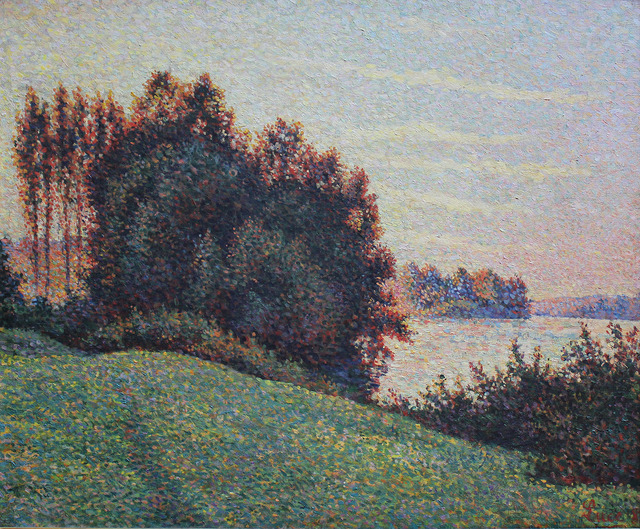 マクシミリアン・リュース《日没の風景》1888年　油彩、キャンヴァス　50×60cm　個人蔵　Collection Privee「画像写真の無断転載を禁じます」
