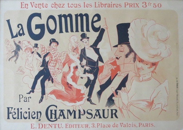 ヴィンテージポスター「La Gomme」1890年代/リトグラフ【アトリエ421】