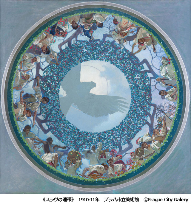「スラヴの連帯」1910-11年 油彩／カンヴァス 120×120cm プラハ市立美術館