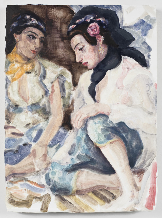 「Flaubert in Egypt（After Delacroix）」 2009-2010　板に油彩　31.1×22.9cm