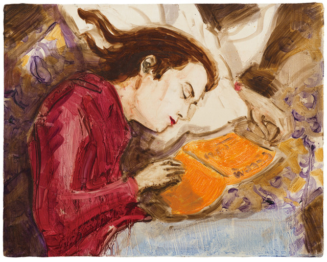 「Kurt Sleeping」1995　板に油彩　27.9×35.6 cm