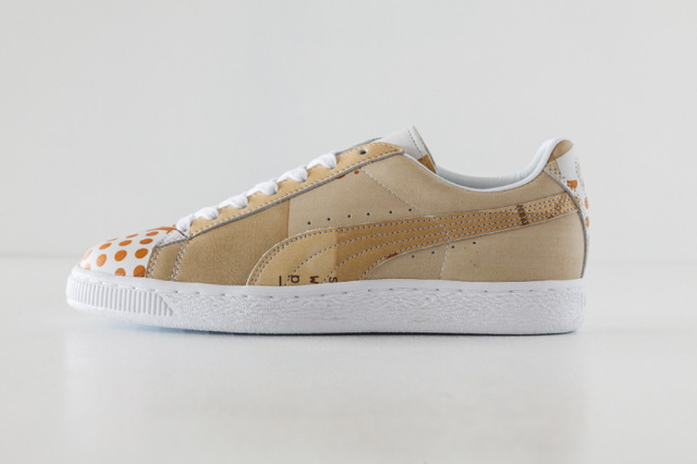 プーマとspoken words projectのコラボスニーカー「PUMA BASKET FOR SWP」（2万5,000円）が数量限定発売