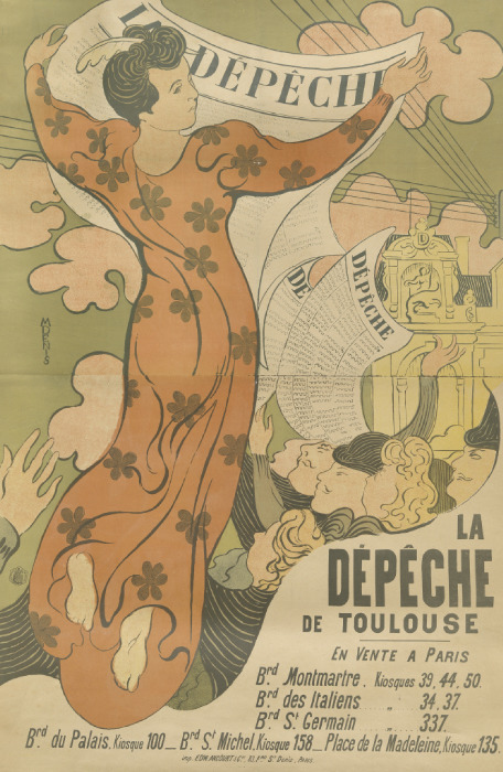 モーリス・ドニ《『ラ・デベッシュ・ド・トゥールーズ』紙のためのポスター》1892年 多色刷りリトグラフ  アムステルダム、ファン・ゴッホ美術館
