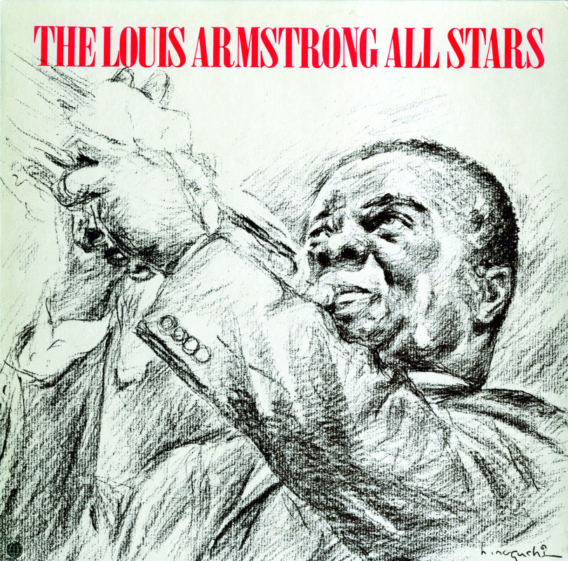 「ザ・ルイ・アームストロング・オール・スターズ」 LPレコードジャケット テイチクレコード/1977年