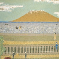 「桜島」貼絵　1954年