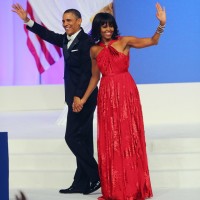 バラク・オバマ米大統領の2期目の就任祝賀舞踏会で、ミシェル大統領夫人は「ジェイソン・ウー」ドレスで登場。