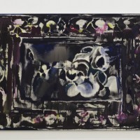 佐藤翠「Black carpet Ⅰ」2013年（130.3x194cm、acrylic on cotton）