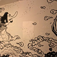 アレックス・ゴードと渋谷忠臣による壁画