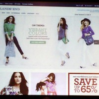 2013年のファッションECサイトLAND'S ENDのトップ画面
