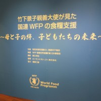 写真展「竹下景子親善大使が見た国連WFP（世界食糧計画）の食糧支援～母と子の絆、子どもたちの未来～」