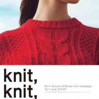 「ナチュラル ビューティー ベーシック」の「knit,knit,knit.」キャンペーン