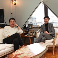 左からN.HOOLYWOODデザイナー・尾花大輔氏、STUDIOUS代表取締役CEO・谷正人氏