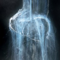 チームラボが「Seattle Art Fair」にて展示する映像作品／「Universe of Water Particles / 憑依する滝」