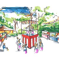 日本庭園で開催されるホテルニューオータニの夏祭り「大江戸紀尾町祭」
