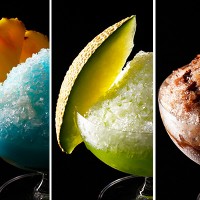 ホテルニューオータニの「PREMIUM FRAPPE　COLLECTION ～プレミアムフラッペ コレクション～」／「Frappe du Chocolat」＆「Royal Melon」＆「Coco Blue」（各2,500円）